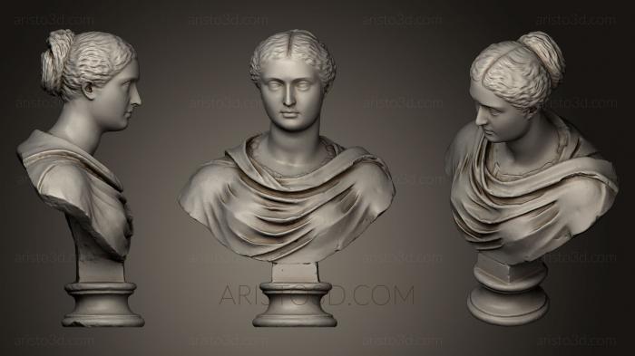 Busts and heads antique and historical (BUSTA_0383) 3D model for CNC machine